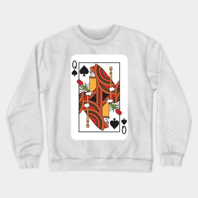 Queen card Crewneck Sweatshirt by akawork280